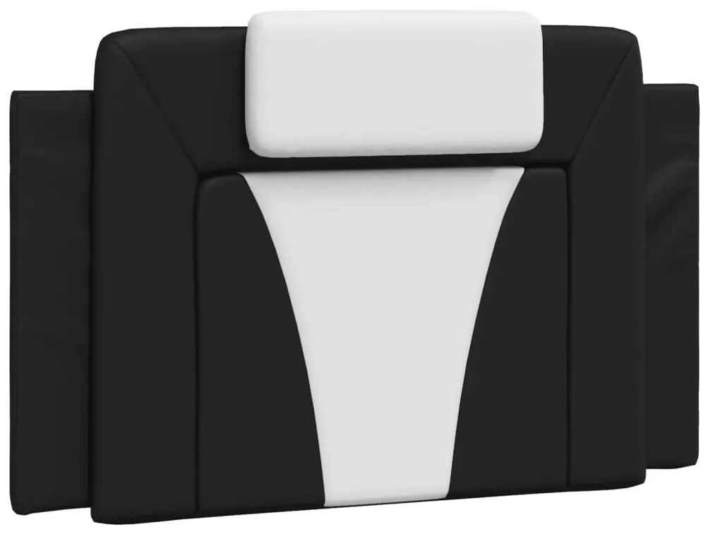 Cuscino testiera nero e bianco 90 cm in similpelle