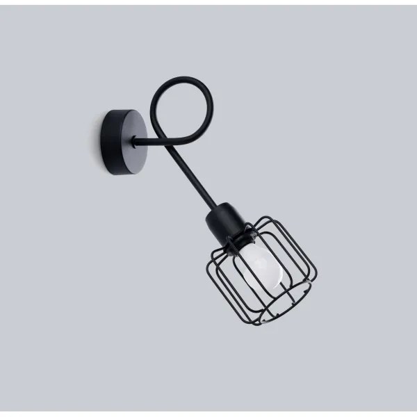 Sollux SL.1117 - Lampada da parete BELUCI 1xE14/40W/230V nero