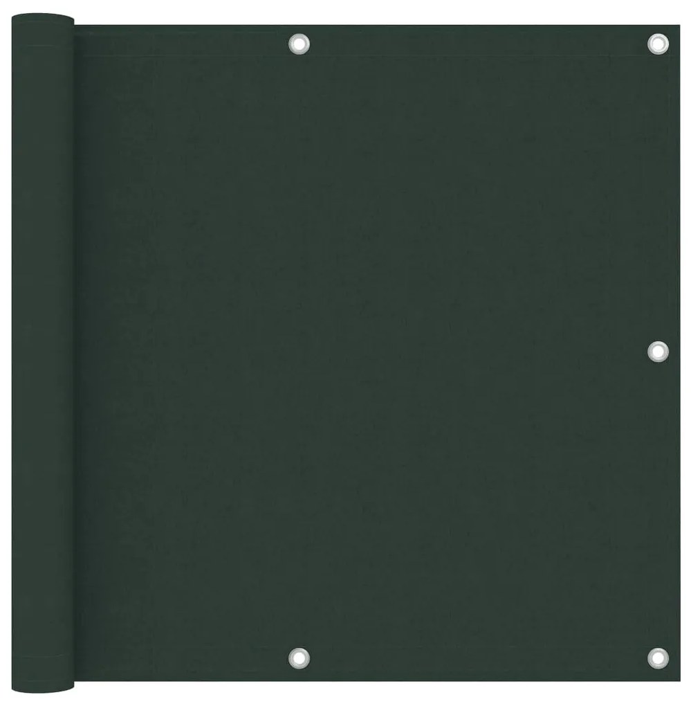 Paravento Da Balcone Verde Scuro 90x400 Cm Tessuto Oxford /
