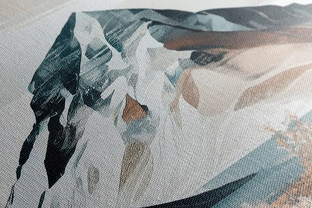 Stampa su tela – Montagne pittoresche in stile scandinavo