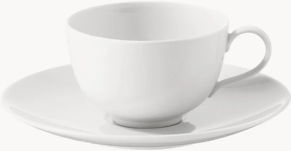 Tazza da caffè fatta a mano con piattino Urbino, set da 2