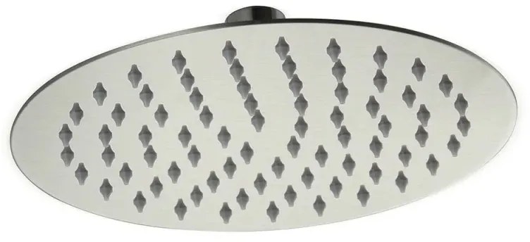 Kit doccia satinato con braccio 35 e soffione 30 in acciaio inox Gemini