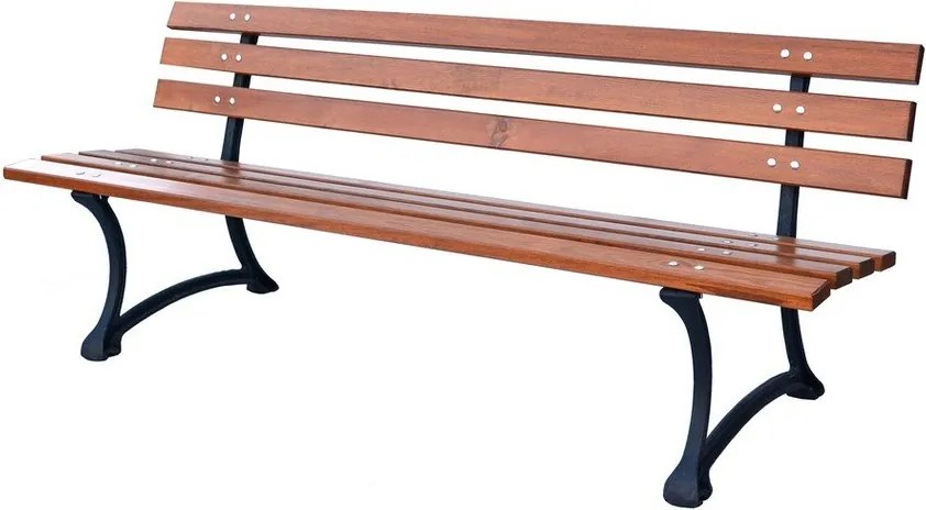 Panca da giardino di colore naturale in legno massiccio – Rojaplast