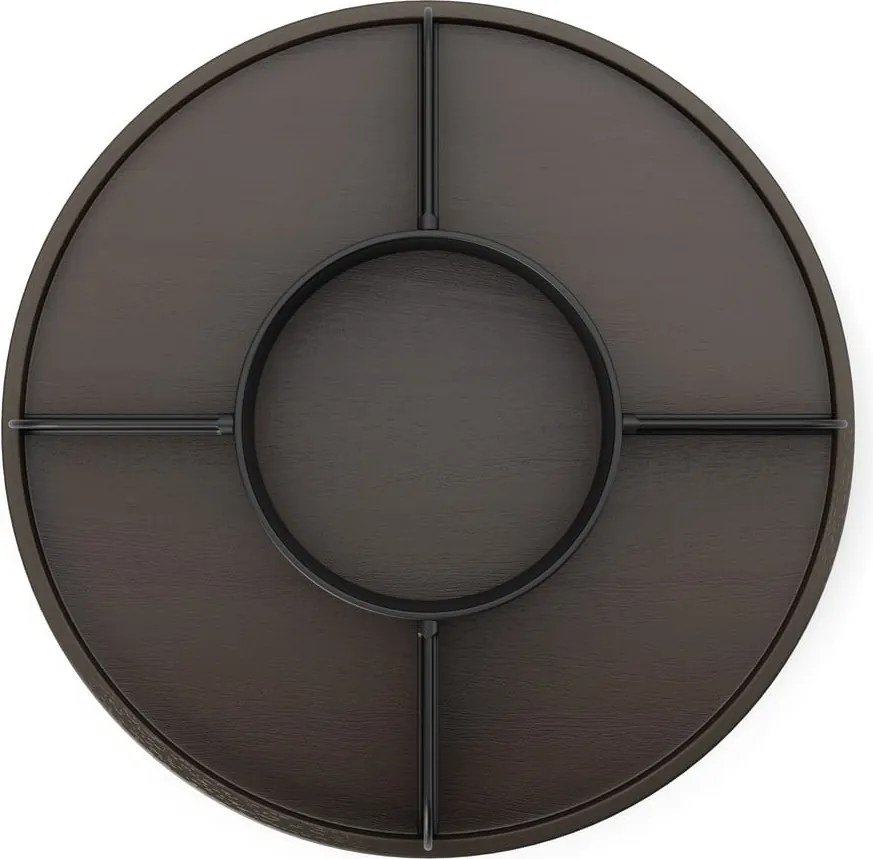 Organizer da bagno rotante in legno nero per cosmetici Bellwood - Umbra