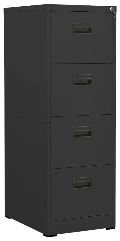 Armadio Classificatore Antracite 46x62x133 Cm İn Acciaio /