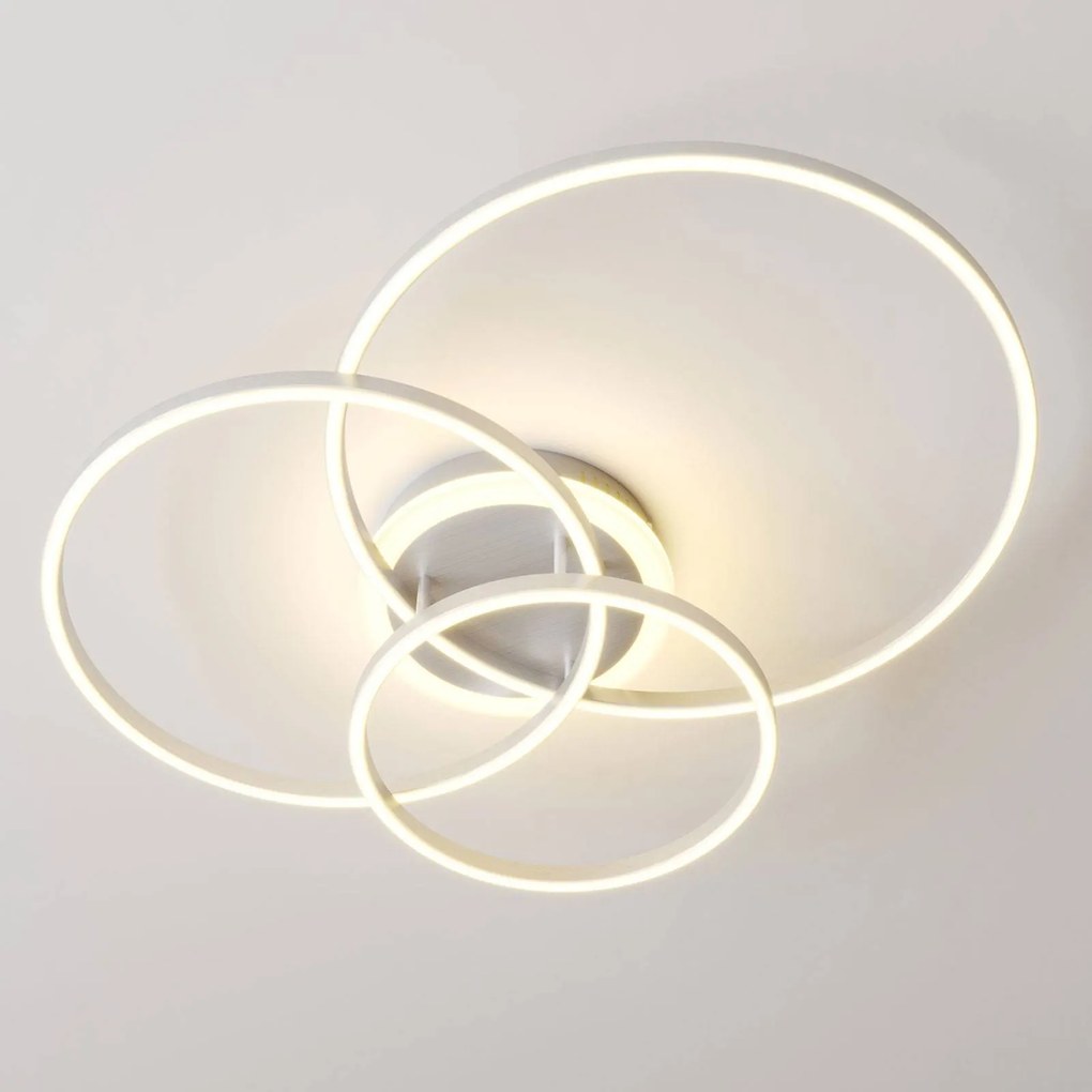 Lindby Smart Plafoniera LED Tula, telecomando, Tuya CCT