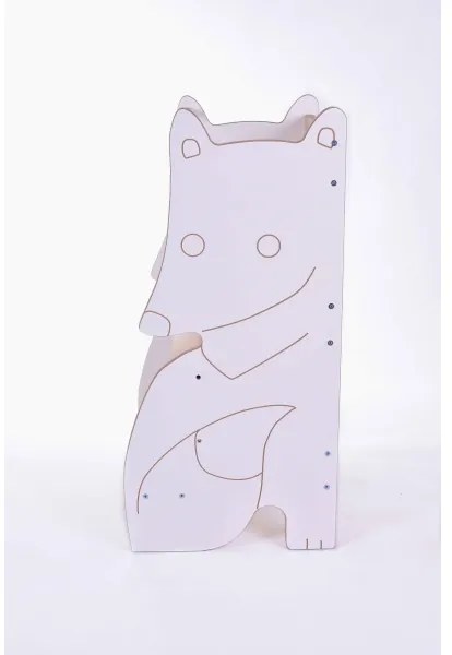 Torre d'apprendimento FOX bianco/acero