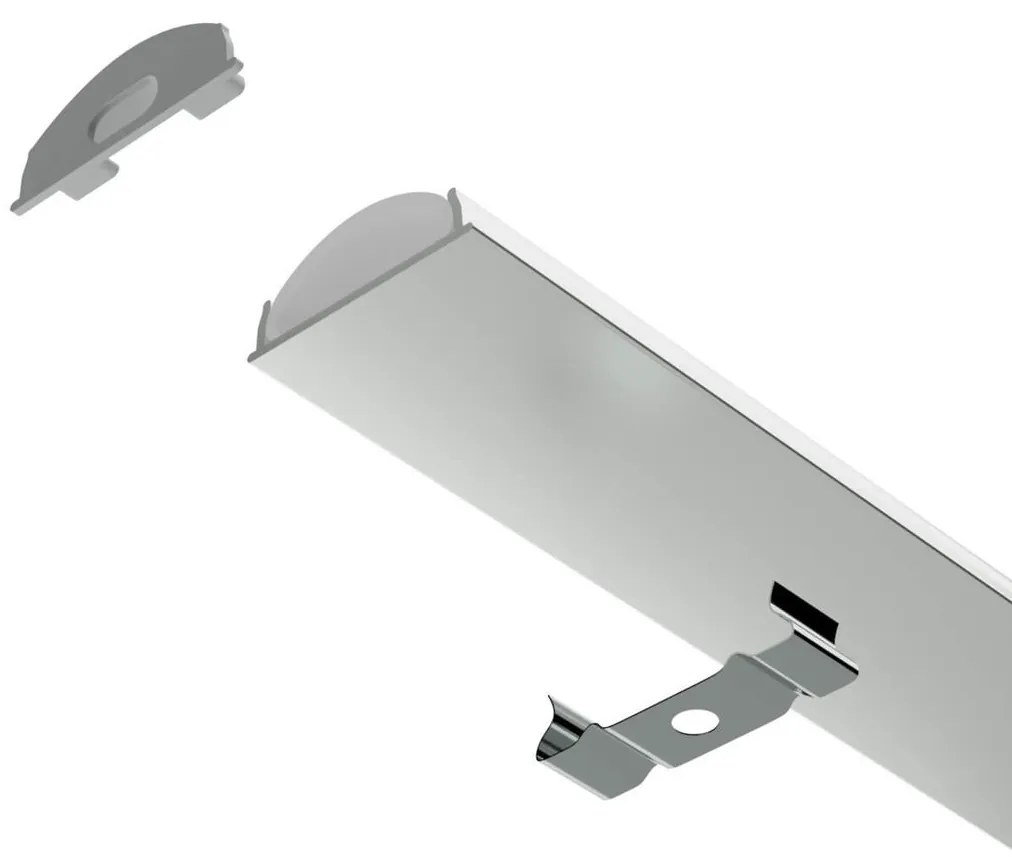 Profilo FLESSIBILE da 1 e 2m in alluminio per strisce LED Variante Lunghezza Profilo 2 metro