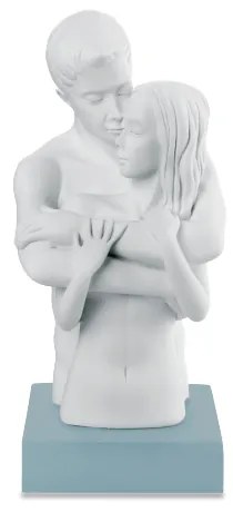 BONGELLI PREZIOSI BUSTO COPPIA "SENTIMENTI" H 27 CM