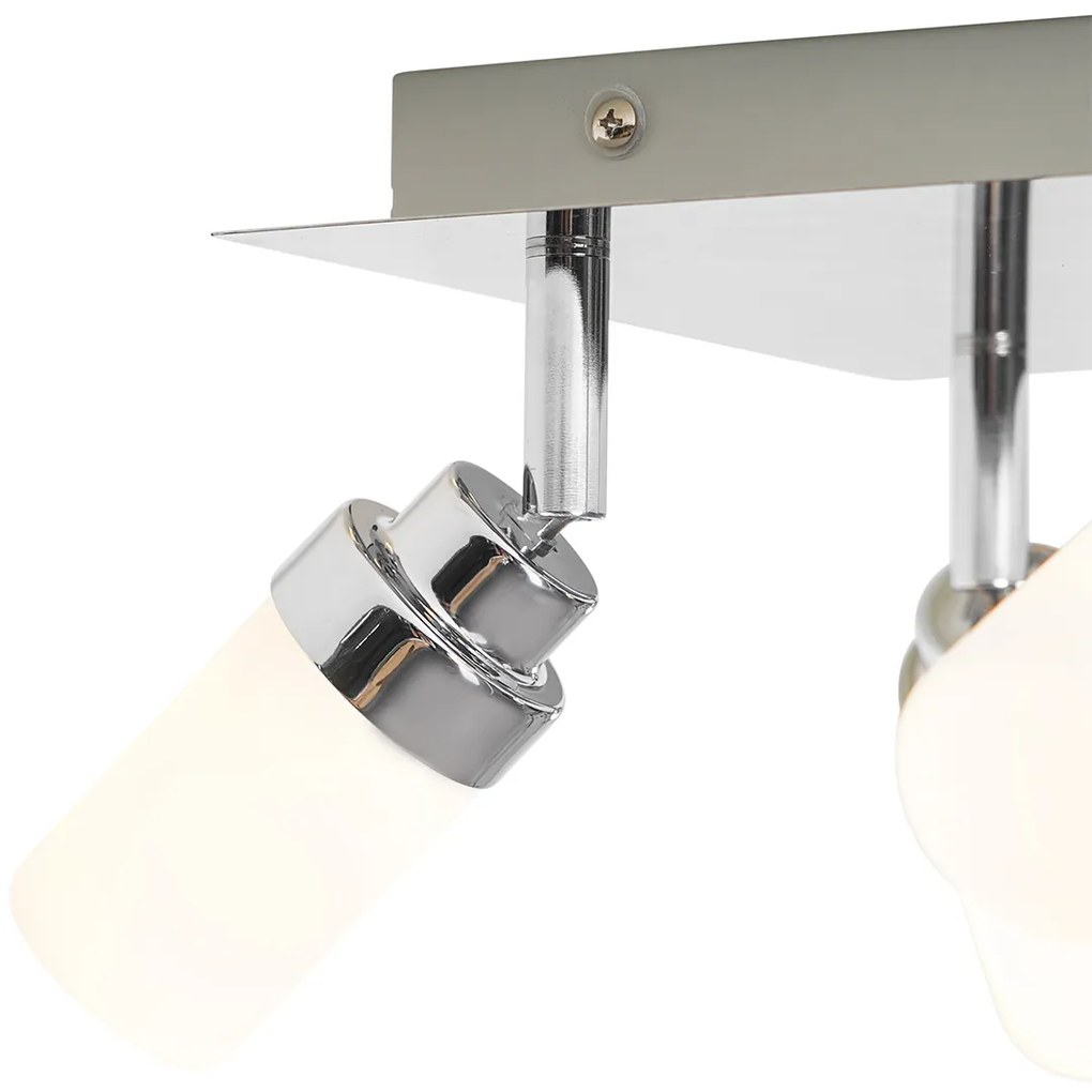 Faretto da bagno moderno in acciaio 4 luci IP44 - Japie