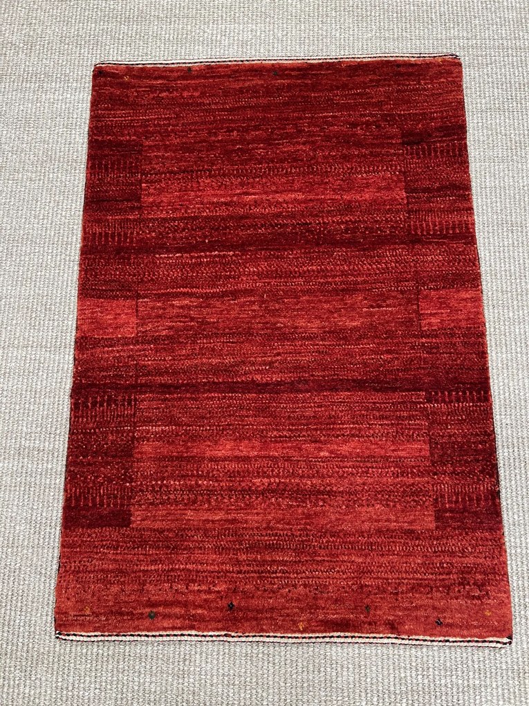 Loribaft Tappeto 60 x 90 Rosso (Iran) Annodato A Mano