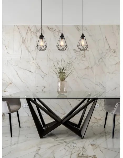 Globo 15745-3H - Lampadario a sospensione con filo ZACHARY 3xE27/60W/230V