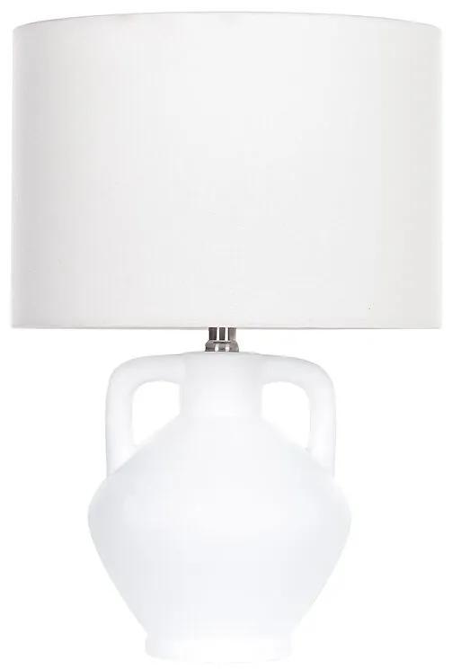 Lampada da tavolo ceramica bianco 46 cm LABRADA Beliani