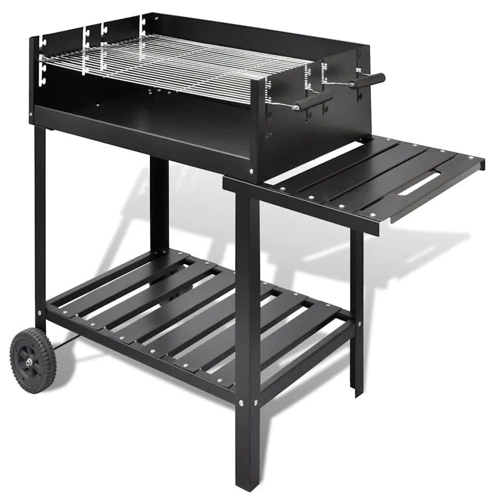 Supporto Per Bbq A Carbonella Con 2 Ruote /