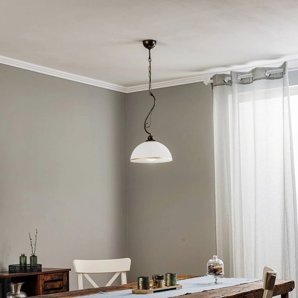 Lampada a sospensione Casale Jupiter, dimmerabile, Bronzo / Ottone antico, Soggiorno / Sala da pranzo, Metallo, Antico, Lampada a sospensione