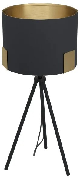Eglo 39965 - Lampada da tavolo TORTOLA 1xE27/40W/230V nero/oro