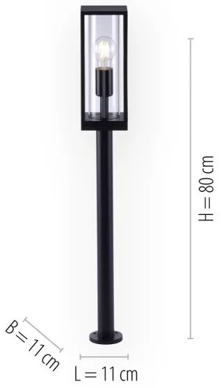 Paul Neuhaus 9497-13 - Lampada da esterno EMIL 1xE27/60W/230V IP44