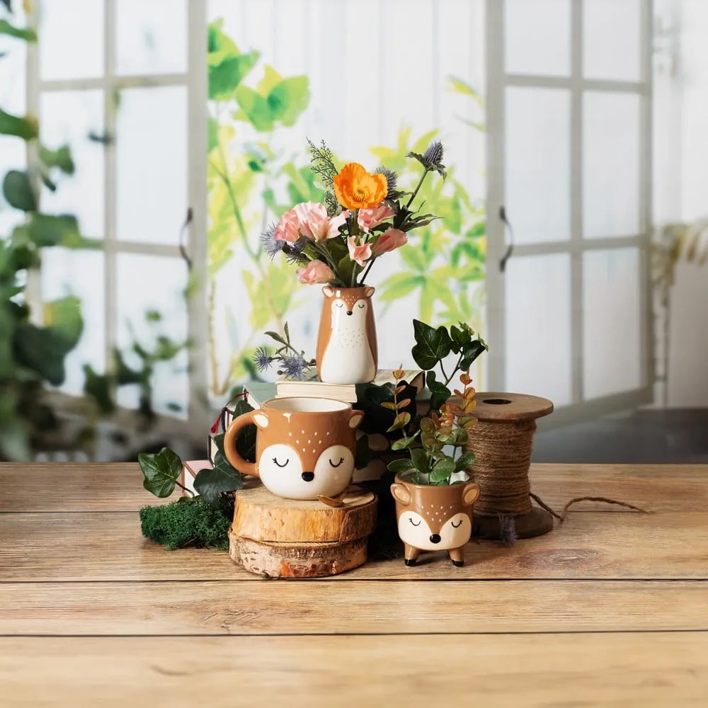 Vaso in dolomia marrone (altezza 10 cm) Deer - Sass &amp; Belle