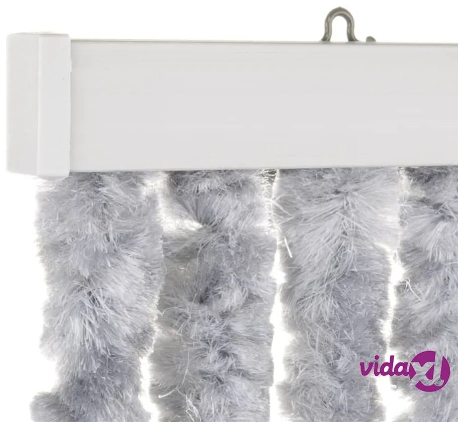 Travellife Zanzariera Porta Chenille Stripe 185x56 cm Grigia e Bianca