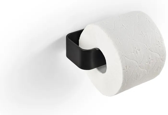 Porta carta igienica da parete nero in metallo Ume – Zone