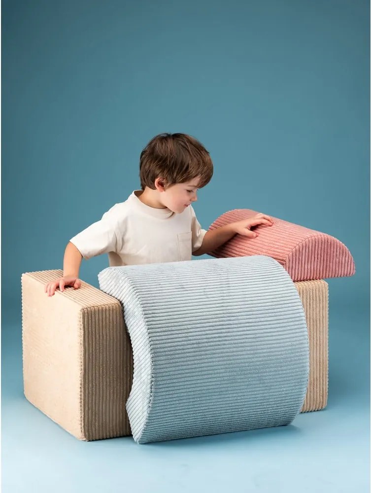 Gioco per psicomotricità marrone chiaro in velluto a coste 3 pz altezza totale 37 cm 75x49 cm Rainbow Montessori – Wigiwama