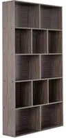 Libreria moderna design effetto rovere scuro 180x100 cm