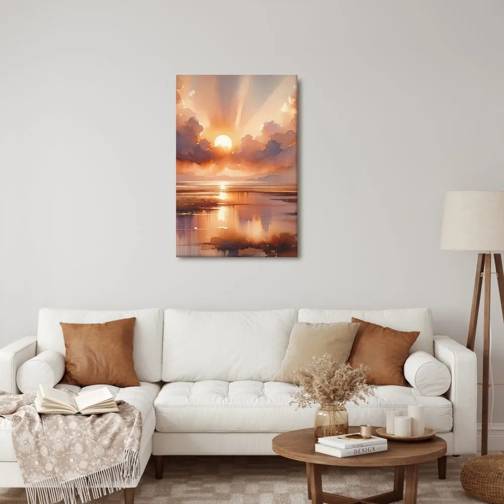 Quadro su tela – Raggi di sole tra le nuvole