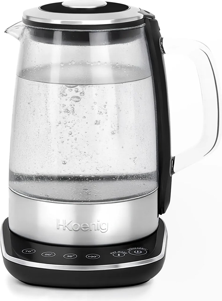 Bollitore elettrico 1,5 L vetro H.Koenig