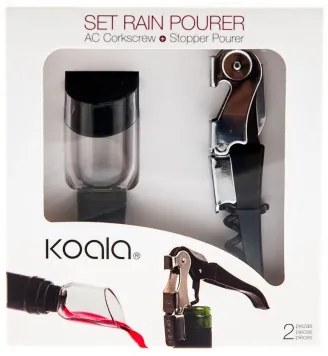 Set di Accessori per il Vino Koala Rain 2 Pezzi Metallo