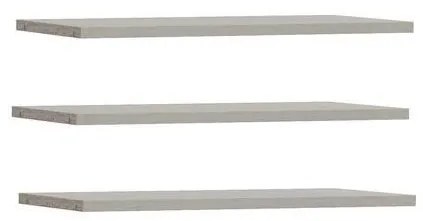Set da 3 ripiani TIRO grigi