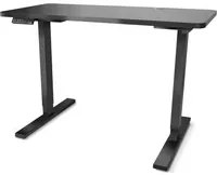 FrankyStar - Stand Up Desk scrivania elettrica con tecnologia dual motor, stabile ripiano con regolazione digitale. Postazione mobile da ufficio per pc laptop computer per lavorare in piedi. Nero