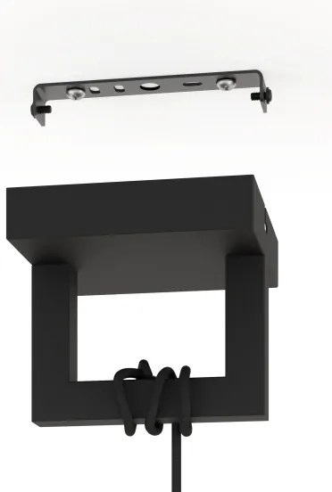 Eglo 390002 - Lampadario a sospensione con filo BOGOTA 1xE27/40W/230V nero