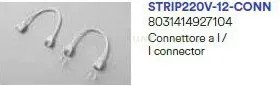 Strip220v-12-l-conn connettore angolare per strip cob 220v 1cm