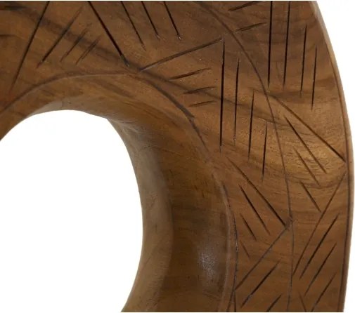 Scultura Dorat In Teak Riciclato Cm 35X10X58 (Pezzi Unici - Non Rip. In Serie)