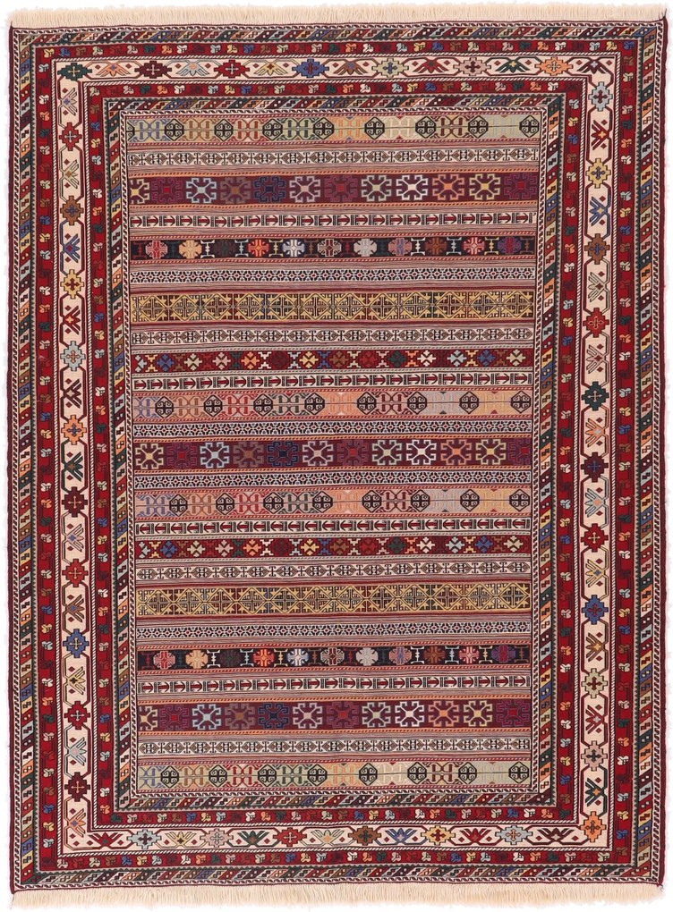 Kilim Tappeto 150x200 (Iran) Tessuto A Mano