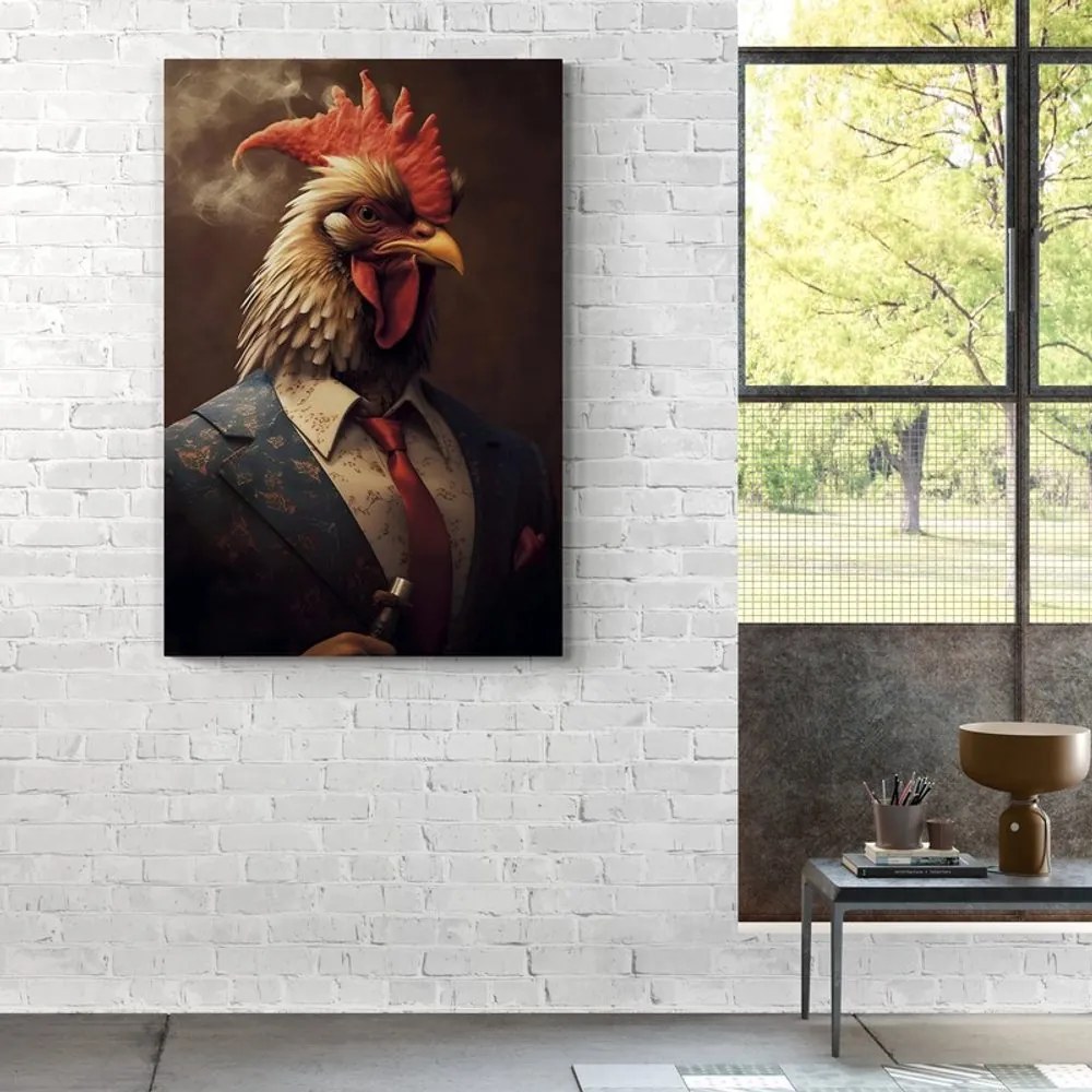 Stampa su tela – Gangster animale gallo