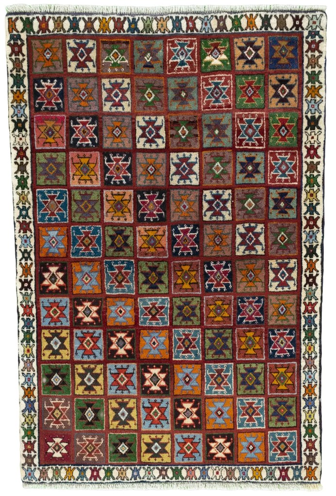 Gabbeh Tappeto persiano 100x150 (Iran) Annodato A Mano