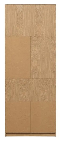 Libreria modulare in rovere naturale 77x199 cm Modulair - vtwonen