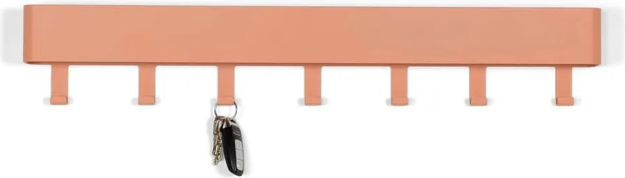 Attaccapanni da parete color salmone in metallo con scaffale 72 cm Dax Play – Spinder Design