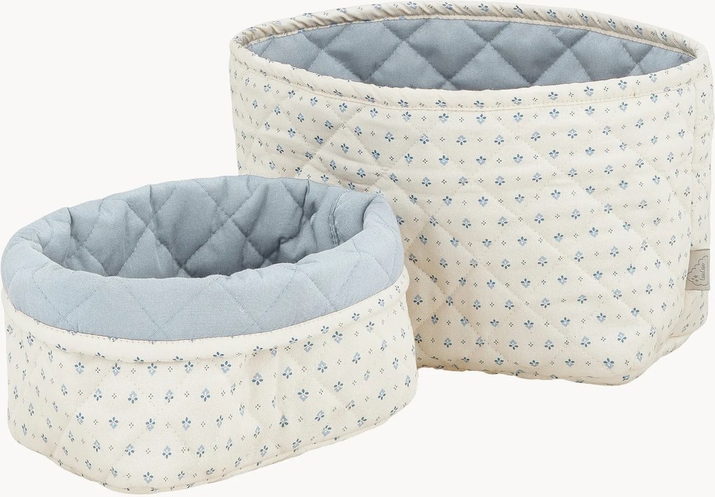 Set di 2 cestini portaoggetti in cotone per bambini Caprice
