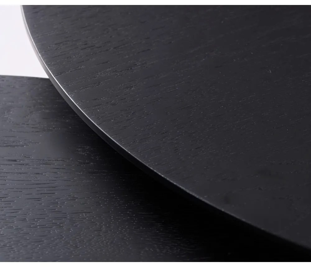 Tavolini rotondi neri in set di 2 pezzi ø 88 cm Adda - Unique Furniture