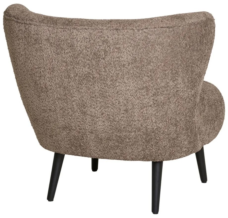 Poltrona marrone in tessuto bouclé Covelo - House Nordic