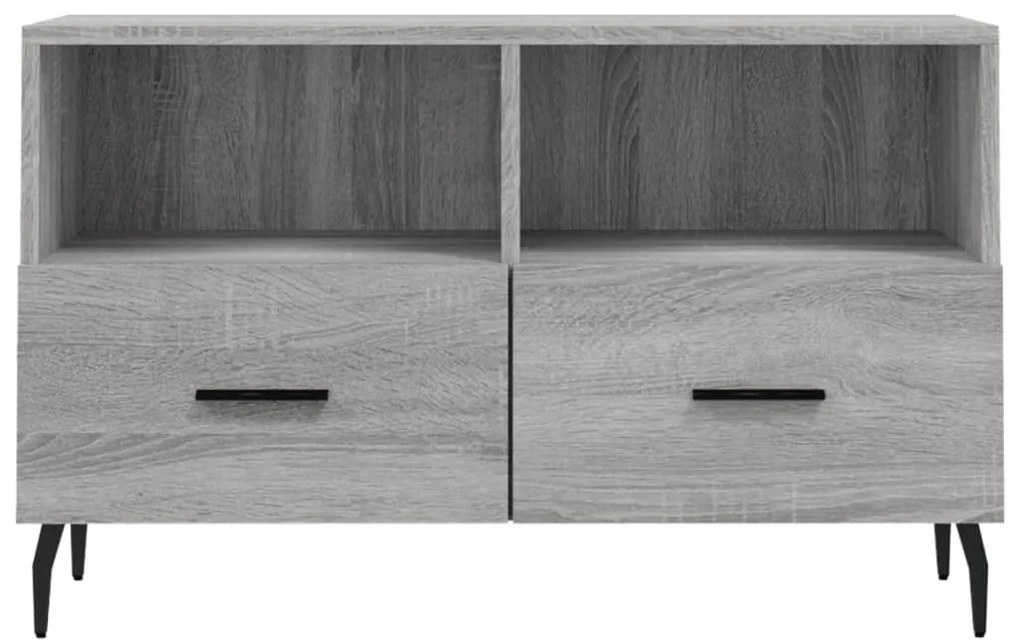 Mobile porta tv grigio sonoma 80x36x50 cm in legno multistrato