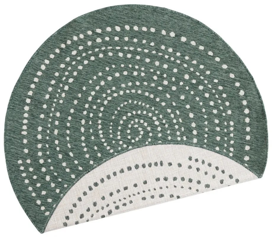 Tappeto bifacciale verde per esterni, Ø 140 cm Bali - NORTHRUGS
