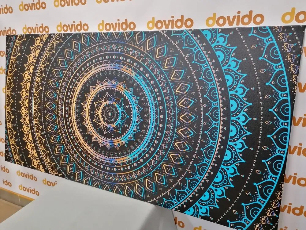 Stampa su tela – Mandala con motivo solare