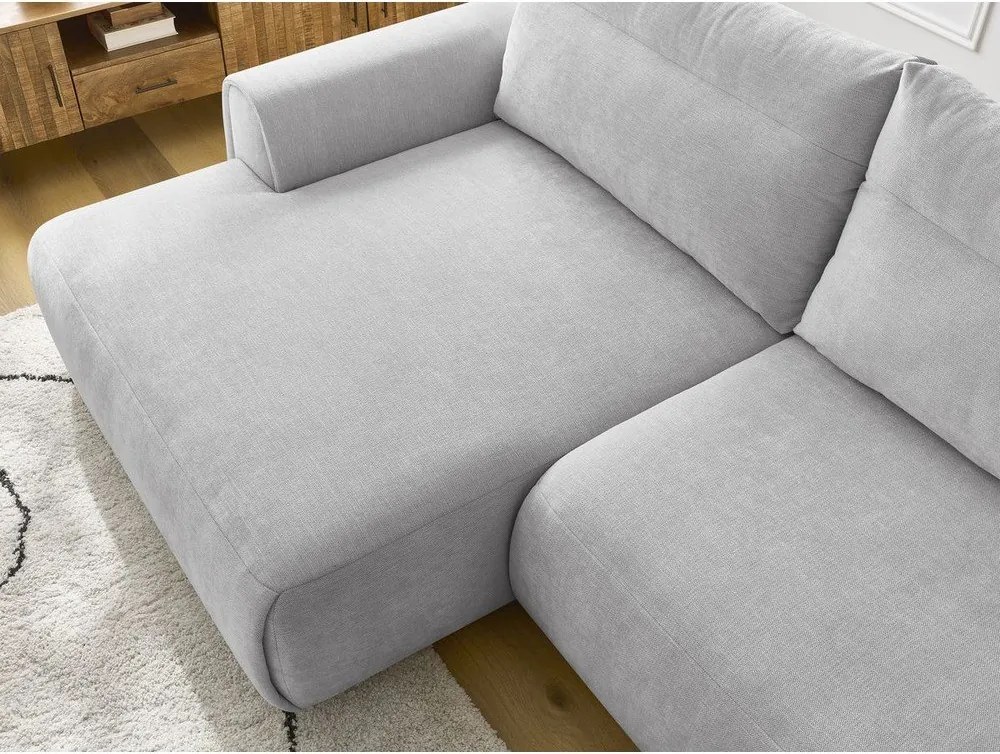 Divano angolare in grigio chiaro Aden – Bobochic Paris