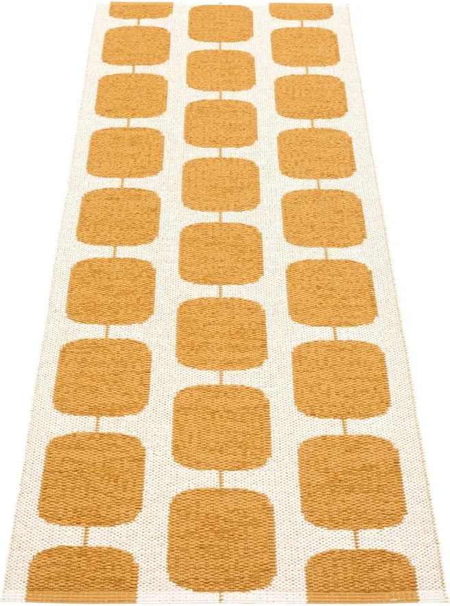 Passatoia da interno/esterno giallo ocra/color crema 70x200 cm Sten Ochre – Pappelina