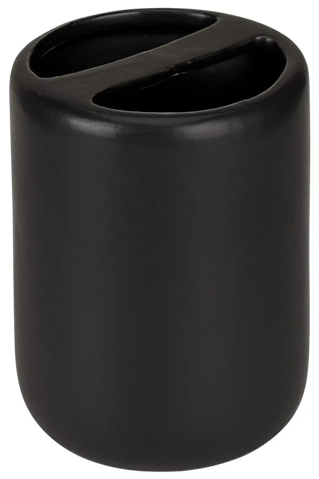 Portaspazzolino nero opaco in ceramica Olinda – Allstar