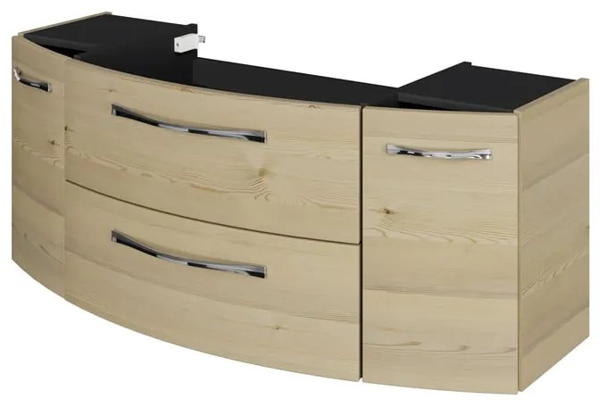 Mobile da bagno sospeso sotto lavabo L 119 x H 48 x P 46.2 cm rovere, 2 cassetti, 2 ante PELIPAL Cassca