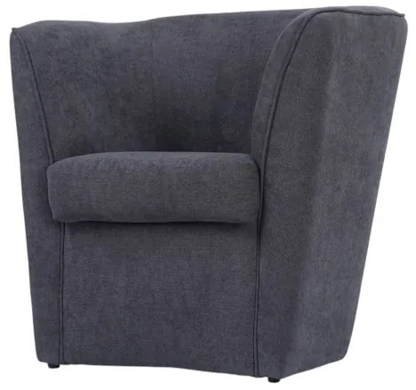 Poltrona moderna Grigio in tessuto antimacchia imbottita
